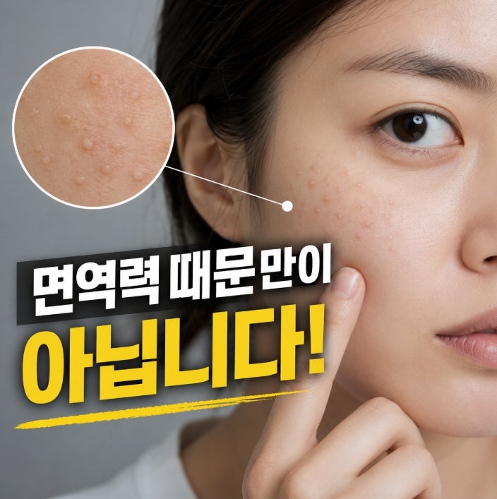 얼굴에 번지는 좁쌀 같은 것, 편평사마귀 원인이 면역력 때문만은 아니었습니다