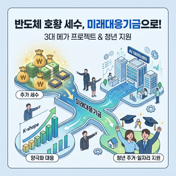 반도체 호황 추가 세수, <b>미래대응기금 신설</b> 추진? AI... 