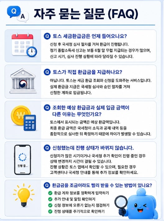 토스 세금환급금 언제 들어오나요? 지급기간부터 조회방법까지 2026 최신 총정리 (2편)