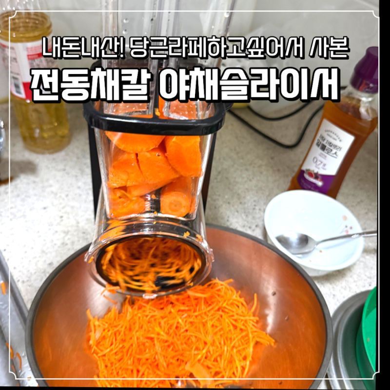 내돈내산 양배추 당근 자동채칼 비교해서 사본 후기