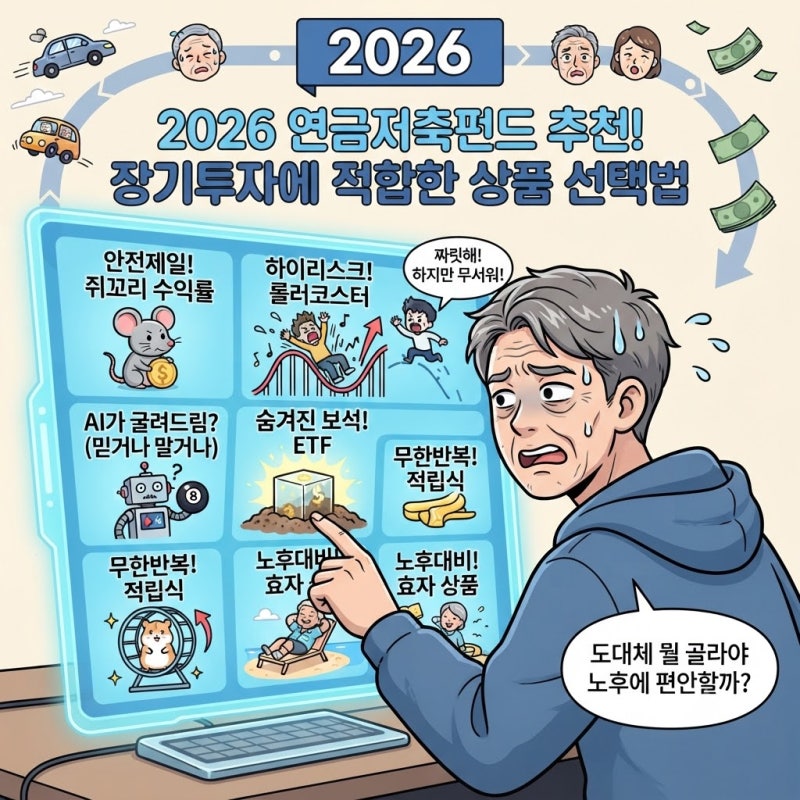 연금저축펀드 추천! 2026 장기투자에 적합한 상품 선택법