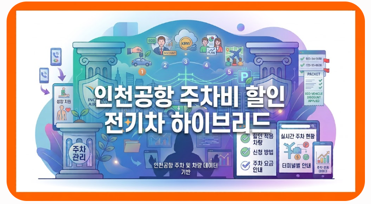 인천공항 주차비 할인 전기차 하이브리드, 50% 받는 확실한 방법!
