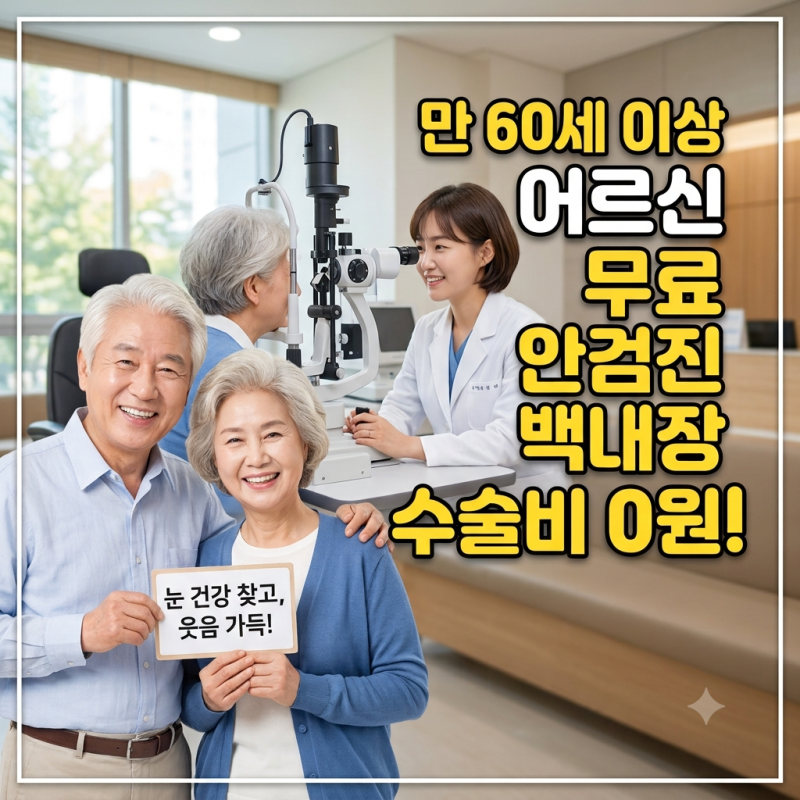 노인 백내장 수술비 지원 대상 및 신청 방법: 망막질환 안과 수술 비용 0원 혜택 총정리