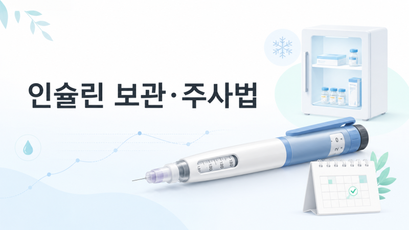 인슐린 보관법과 주사법, 개봉 후 사용 기간과 펜형 인슐린 사용 순서 정리