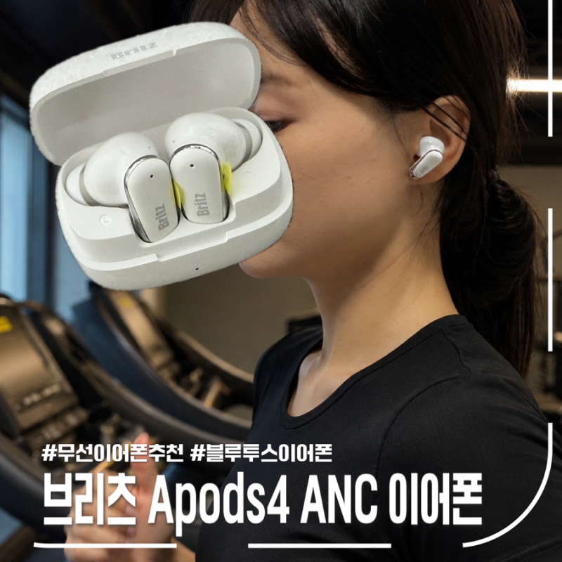 브리츠 노이즈 캔슬링이어폰 추천, Apods4 ANC 직접 써본 후기