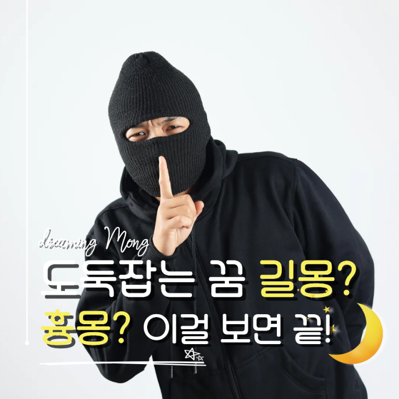 도둑 잡는 꿈 해몽 총정리, 길몽 흉몽부터 상황별 의미 10가지