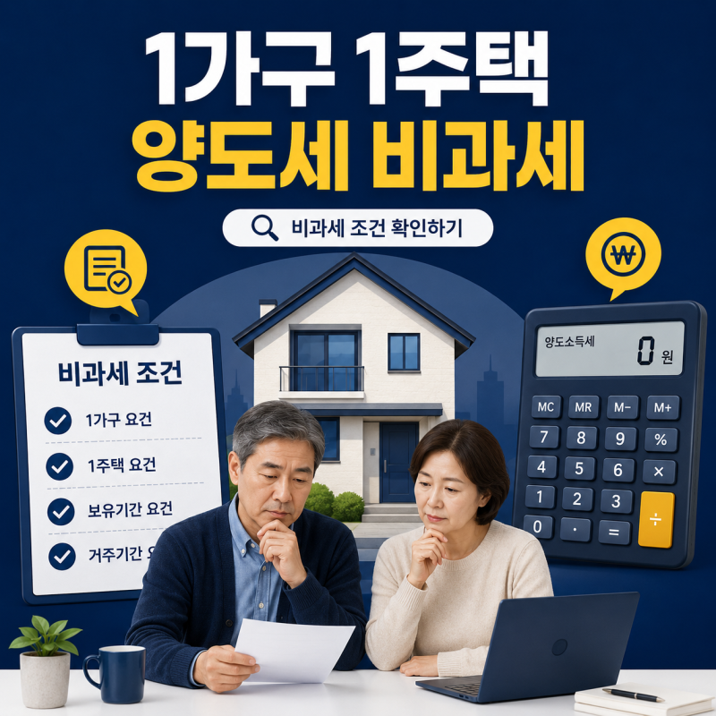 “무조건 면제 아님” 1가구 1주택 양도세 비과세 정리
