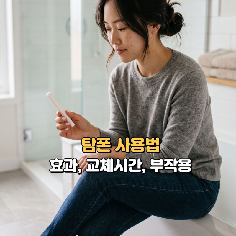탐폰 사용법부터 교체시간, 부작용까지 총정리 (feat. 새는 이유)