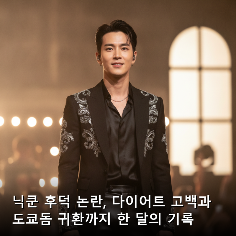 닉쿤 후덕 논란, 다이어트 고백과 도쿄돔 귀환까지 한 달의 기록