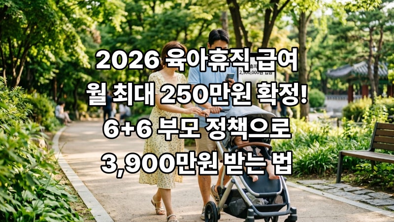 나도 월 250만원? 2026 육아휴직 급여 인상, 나는 얼마나 받을 수 있을까?