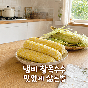 옥수수 삶는법 냄비 찰옥수수 삶는시간 맛있게