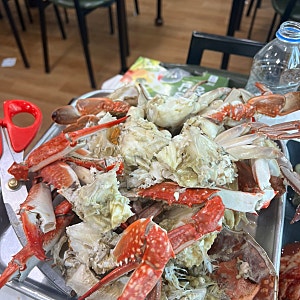 대천항 수산시장 정남수산 꽃게찜 대하구이