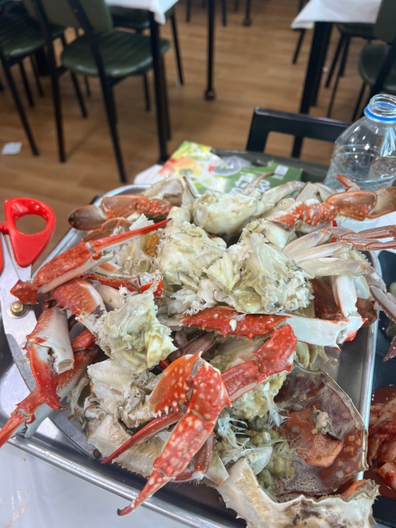 대천항 수산시장 정남수산 꽃게찜 대하구이