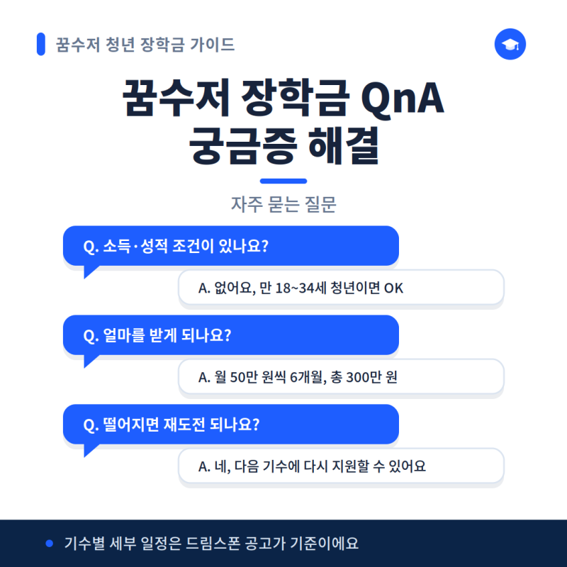 꿈수저 청년 장학금 신청 전 꼭 확인할 것, 18기 후기부터 지원 체크리스트까지