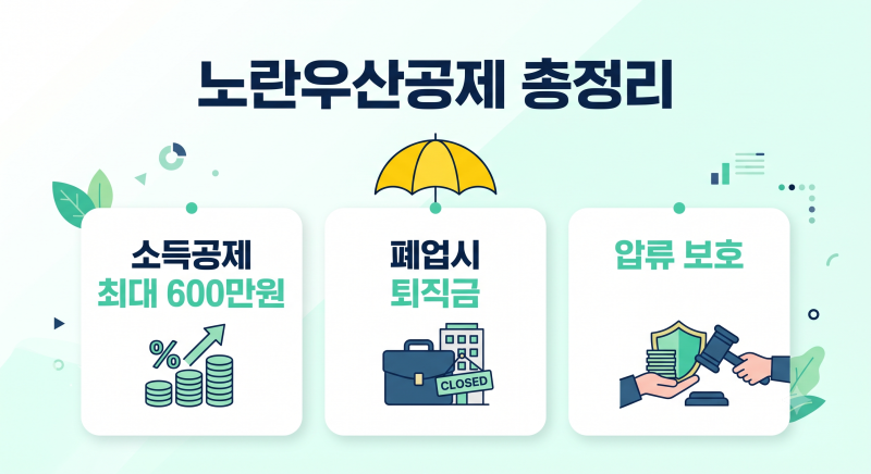 노란우산공제 총정리 | 소상공인 소득공제 최대 600만원, 내 절세액 직접 확인 (대상·혜택·해....