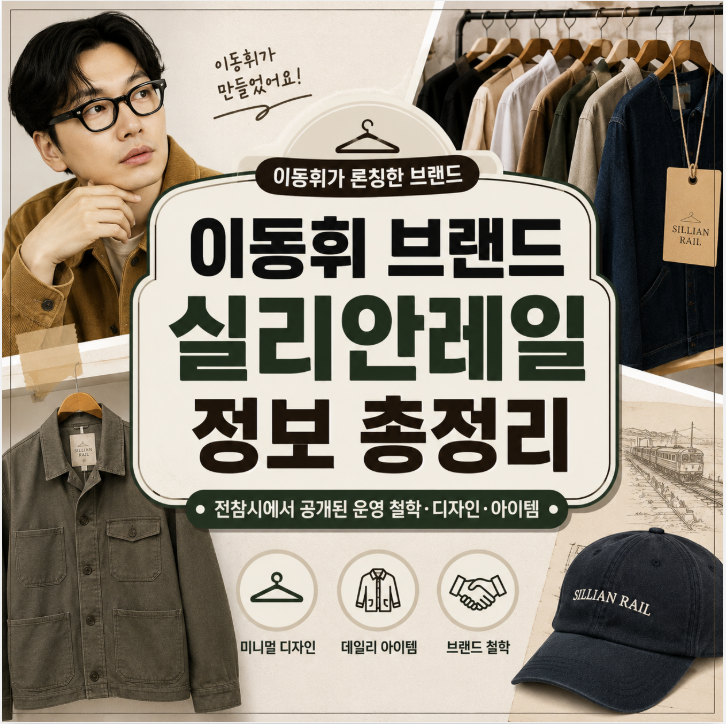 이동휘 브랜드 실리안레일 정보 총정리