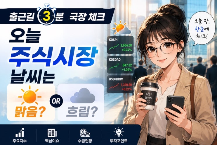 [2026-07-07] 오늘의 증시 시황 <b>다우 5만3000 돌파</b>와 국장... 