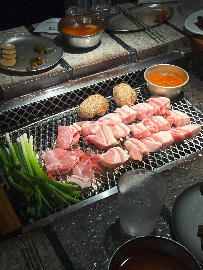 |산청숯불가든 을지로 2호점| 서울 오겹살 일티어 찐맛집 주말 6명 예약 후기 (캐치테이블 예....