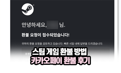 스팀 게임 환불 방법, 14일·2시간 조건부터 카카오페이 환불 후기까지!