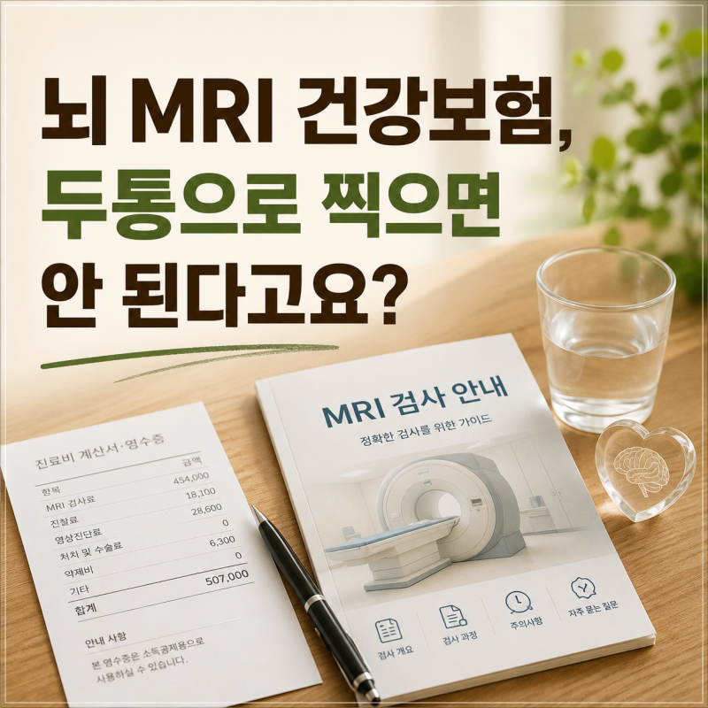 뇌 MRI 건강보험, 두통 적용 기준