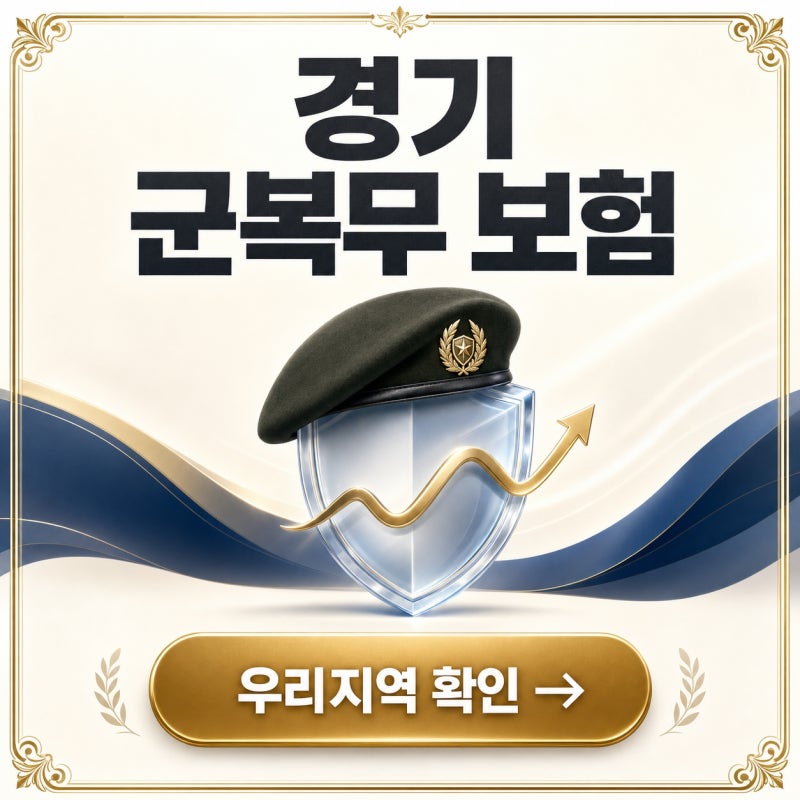 경기도 군복무 청년 상해보험 자동가입, 보장내용 총정리