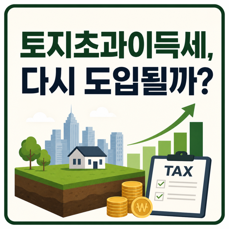 토지초과이득세, 다시 도입될까? 부동산 소유자가 알아야 할 핵심 내용
