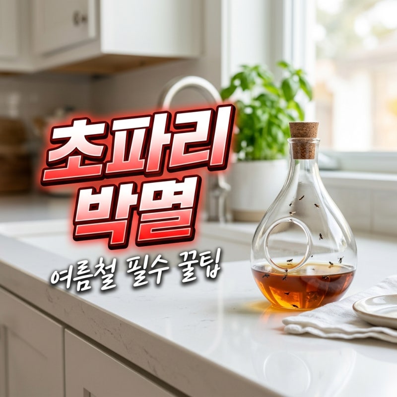 초파리트랩 효과 100% 보는 법! 여름철 날파리 퇴치 및 트랩 만들기 완벽 가이드