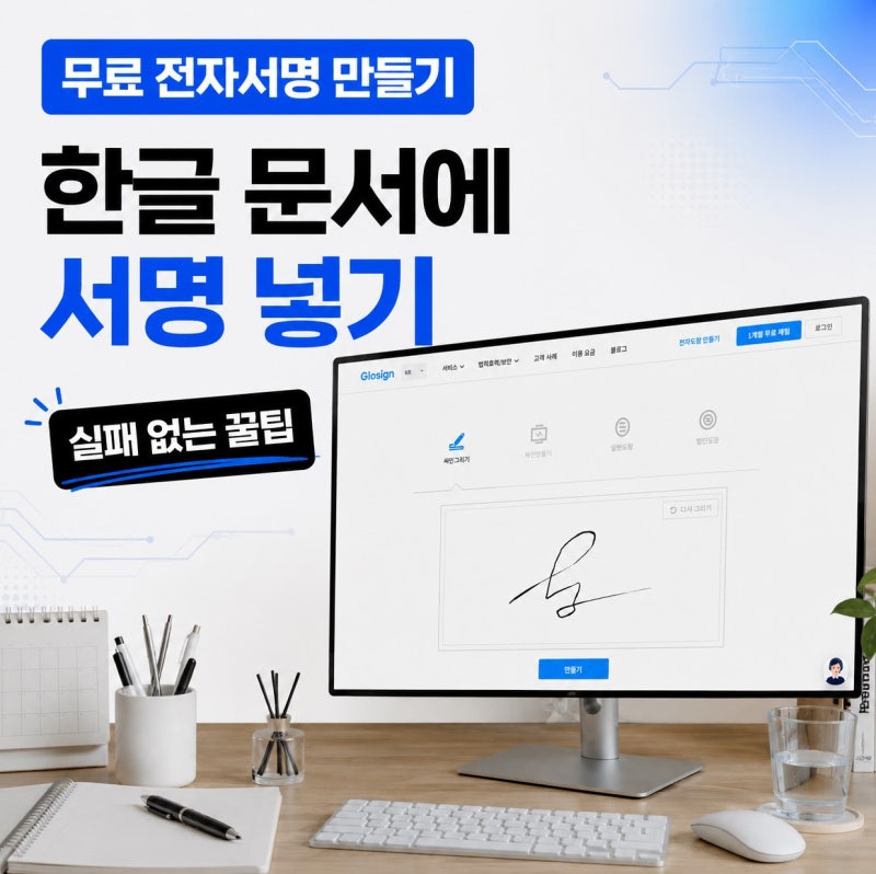 무료 전자서명 만들기 한글 문서에 서명 넣기 실패 없는 꿀팁