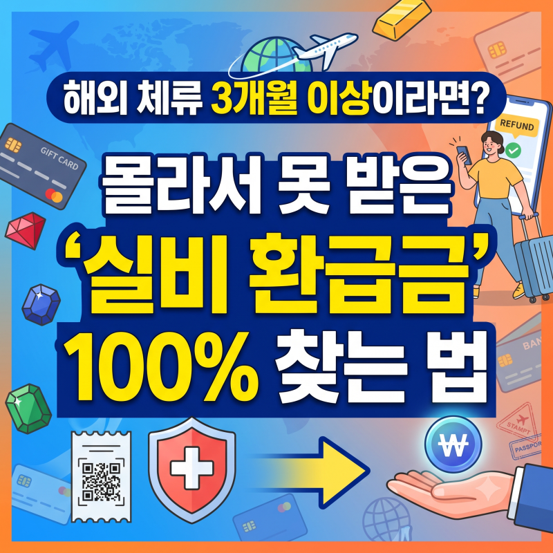 해외 체류 3개월 이상이라면? 몰라서 못 받는 '실비 환급금' 100% 찾는 법