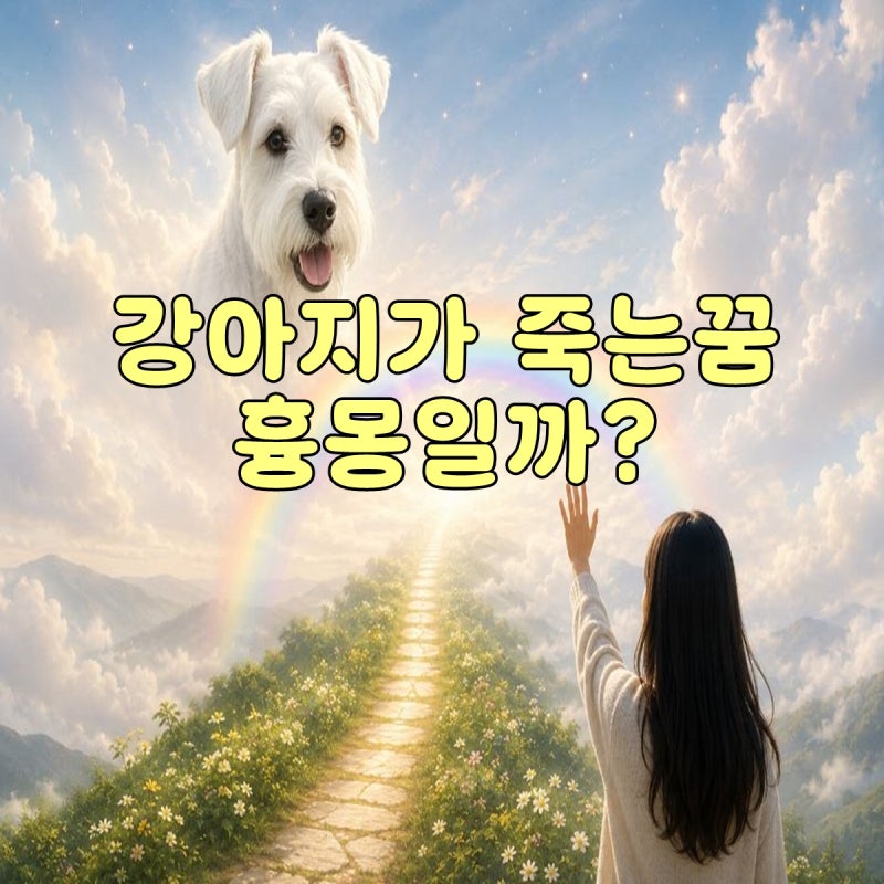 강아지가 죽는 꿈 나쁜 꿈일까? 상황별 다양한 해석