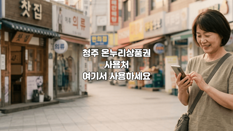 청주 온누리상품권 사용처 어디서 쓸 수 있을까 가맹점 조회 방법