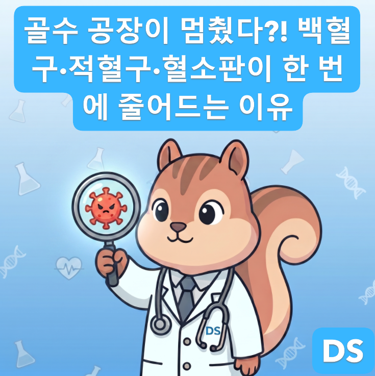 [전문의] 핏기 없는 만성 피로, 백혈구·적혈구·혈소판이 동시에 말라가는 '재생불량성 빈혈'....