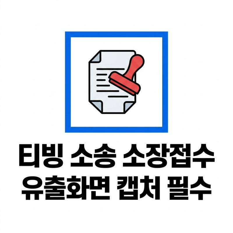 티빙 개인정보 유출소송 지향 소장접수 확인 및 필수 캡처보관 안내