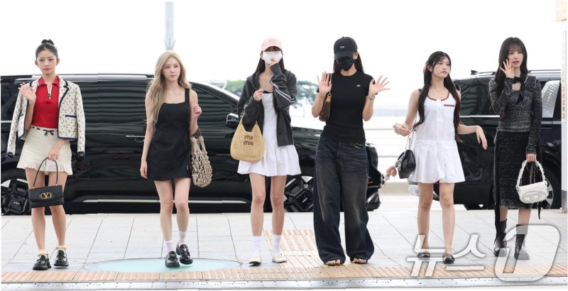 아이브 멤버들, 일본행 출국길… 설렘 가득한 공항 패션