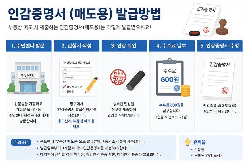 인감증명서 매도용 발급방법과 준비물, 인터넷 발급 가능한지 정리(부동산, 자동차)