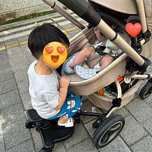 유모차보조의자- 버기보드 발판 휠보드 연결 의자 좌석 내돈내산 찐후기