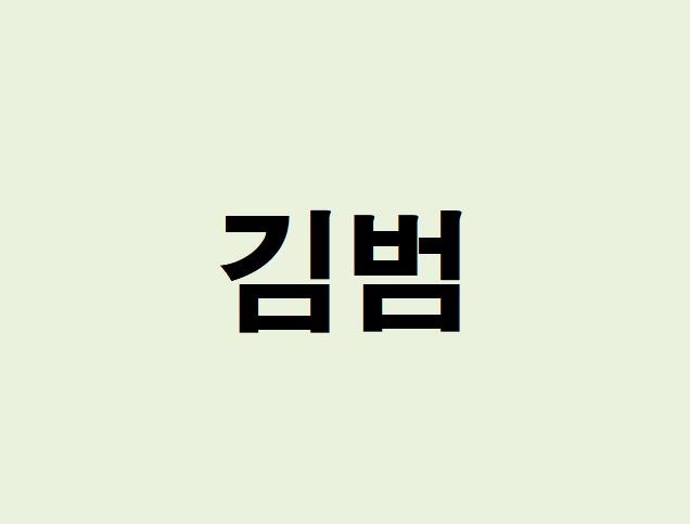 배우 김범 프로필, 사주 분석 및 풀이(운세, 재물, 직업, 연애)
