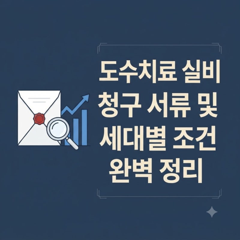 보험금 청구 전 필독, 도수치료 실비 서류 및 세대별 환급 조건 4가지