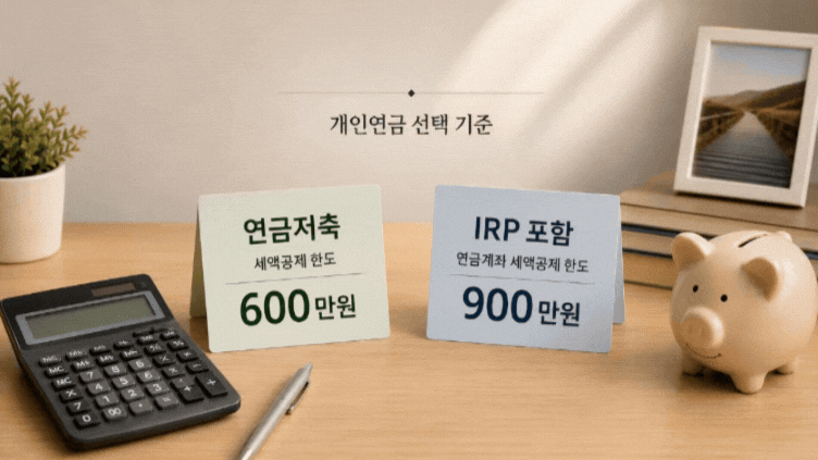 개인연금 추천 전에 봐야 할 600만원·900만원, 연금저축과 IRP 선택 기준