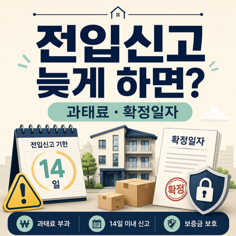 전입신고 늦게 하면 어떻게 될까｜과태료와 확정일자 문제