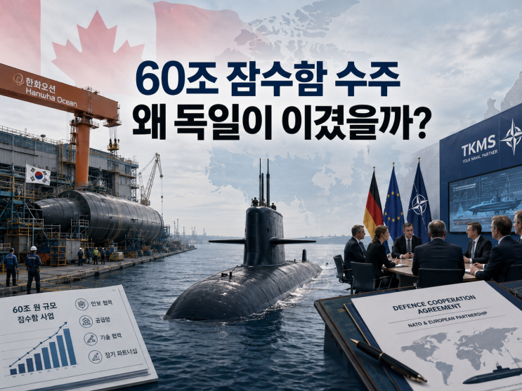 "캐나다 잠수함 <b>수주 불발</b>", <b>한화오션</b>이 독일 TKMS에 밀린 이유