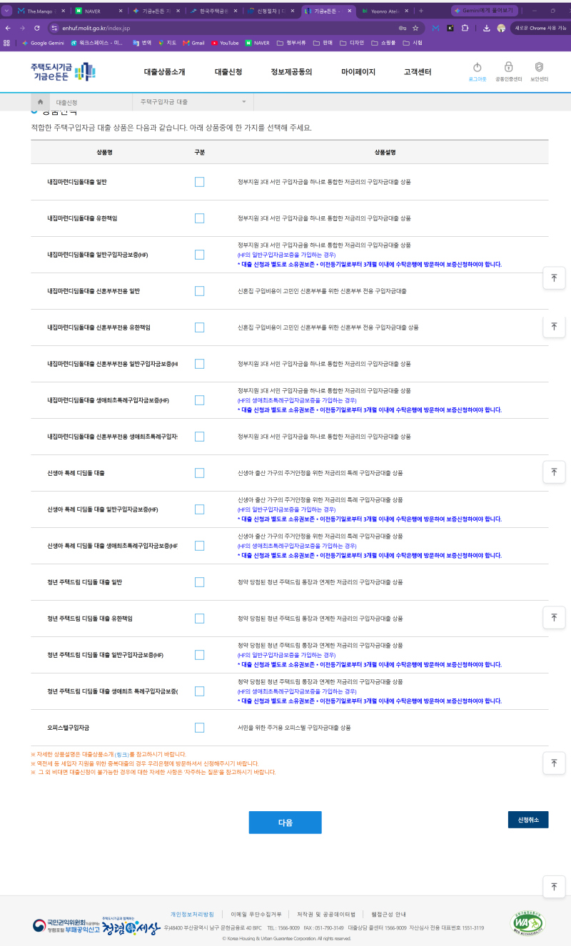 [내집마련 브이로그] 기금e든든 / 기금대출 자격기준 확인해보기