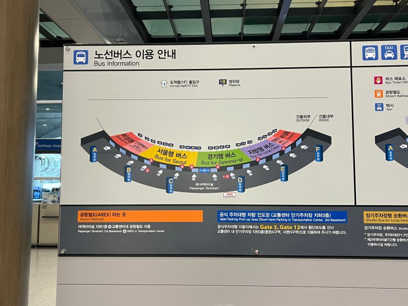 인천공항 고속, 시외버스 타는 곳 총정리｜입국 후 1시간 만에 탄 후기,,,,1·2 터미널 승강장 ....