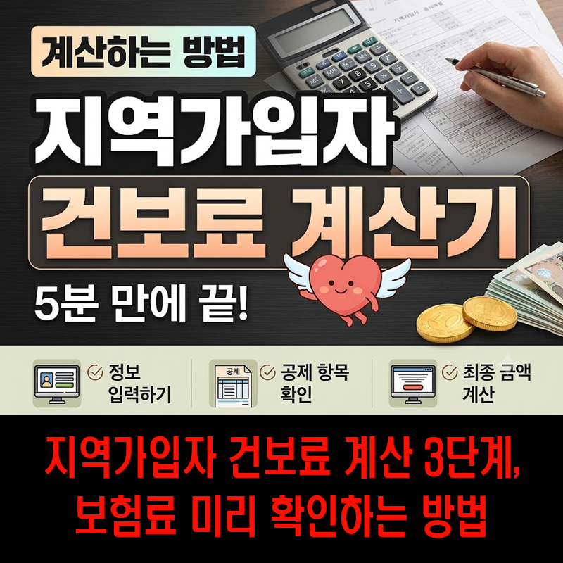 지역가입자 건보료 계산기로 계산하는 방법 5분 만에 끝! 모의계산까지...