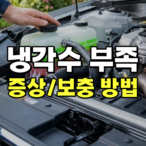 자동차 냉각수 부족 증상 보충 방법 비용 정리