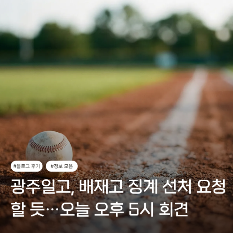 <b>광주</b>제<b>일고</b>, 배재고 징계 <b>선처</b> 요청할 듯…오늘 오후 5시... 