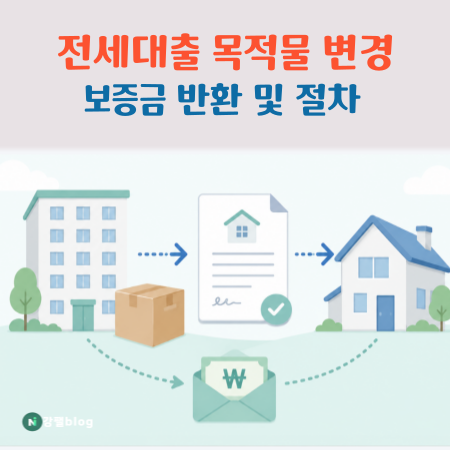 청년 버팀목 전세자금대출 목적물 변경 방법, 임대인 보증금 반환은 어디로?