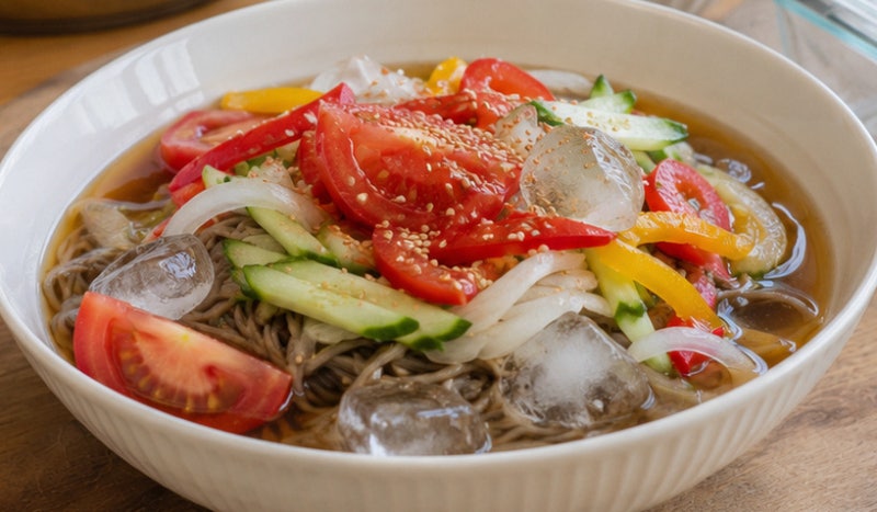 뼈말라 진서연이 살 안 찌는 국수? 독일 토마토 야채국수