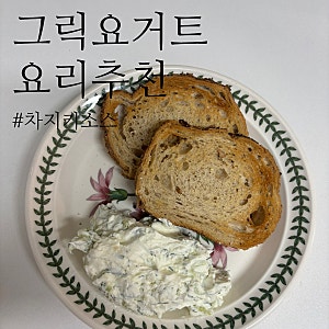 그릭요거트요리 ㅣ 5분 완성 차지키소스 레시피 홍스요구르트