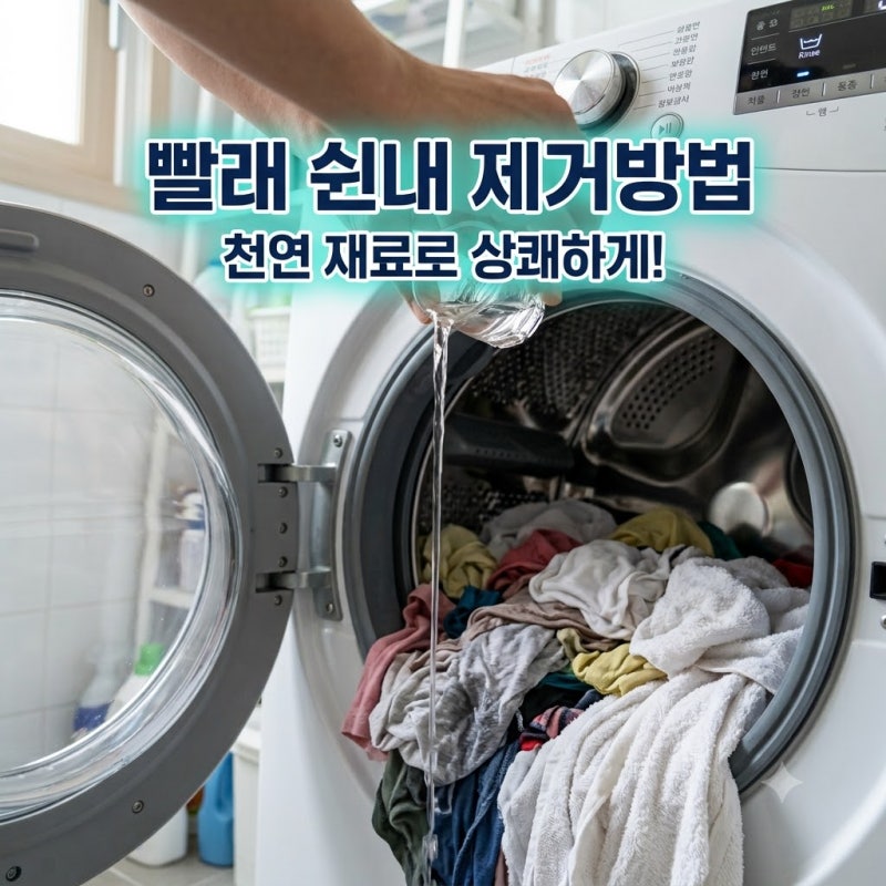 빨래 쉰내 제거 구연산 식초 과탄산소다로 냄새 완벽하게 잡는 법
